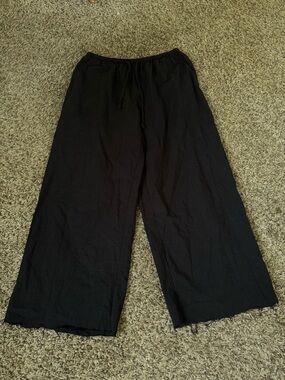 No Boundaries Black Wide Leg linen Pants